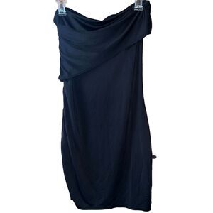 Beyonce Dereon Black Bodycon Sexy Dress Tube Top Large